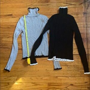 Forever 21 lettuce edged turtle neck set